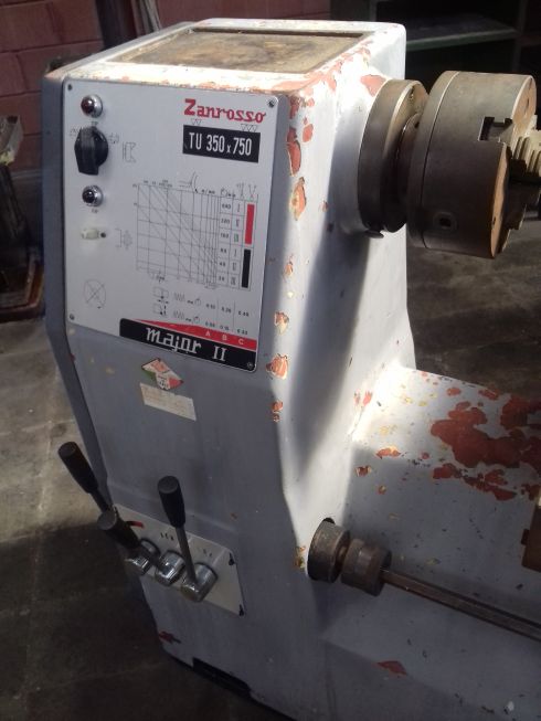 TORNIO ZANROSSO PER RUOTE IN LEGA USATO LATHE FOR ALLOY WHEELS TORNIO ZANROSSO PER RUOTE IN LEGA USATO LATHE FOR ALLOY WHEELS