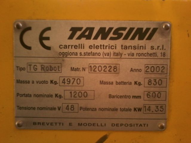 CARRELLO ELETTRICO TANSINI TG ROBOT USATO Foto-0013