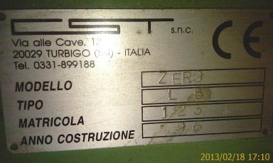 FRESA PICCOLA CST MODELLO ZERO USATA 007 FRESA PICCOLA CST MODELLO ZERO USATA 007