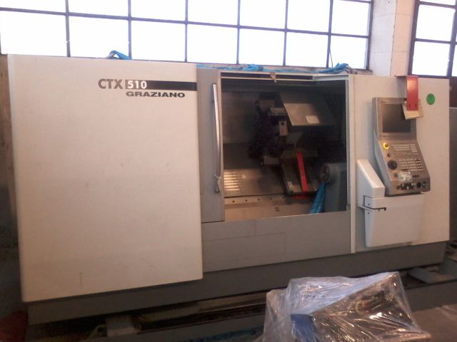 TORNIO DMG GRAZIANO CTX 510 V1F CNC USATO CONTROLLO NUMERICO Foto-0031