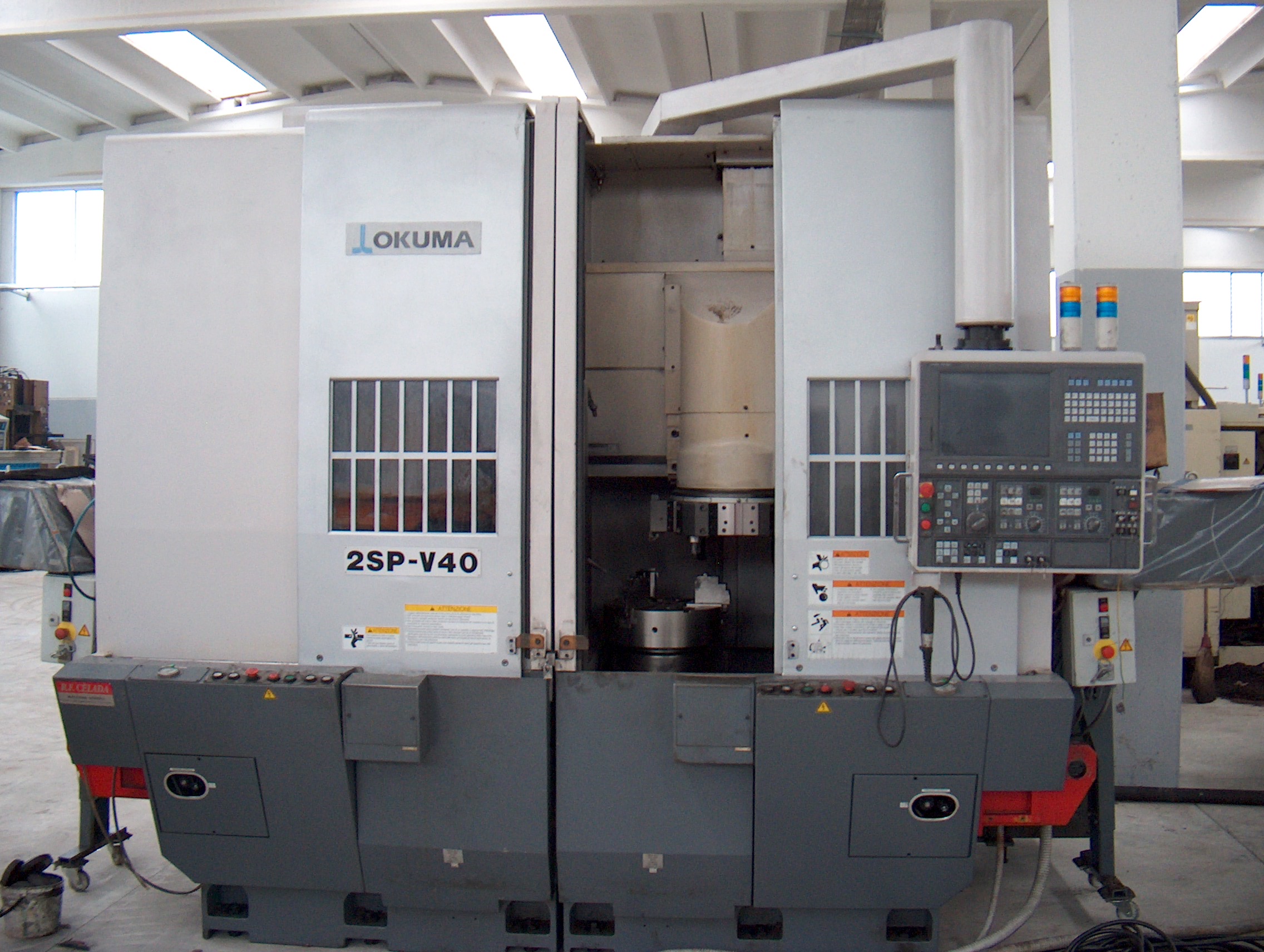 A222 OKUMA V 40 2SP CNC VERTICAL TURNING CENTER USED TORNIO VERTICALE A CONTROLLO USATO A222 OKUMA V 40 2SP CNC VERTICAL TURNING CENTER USED TORNIO VERTICALE A CONTROLLO USATO