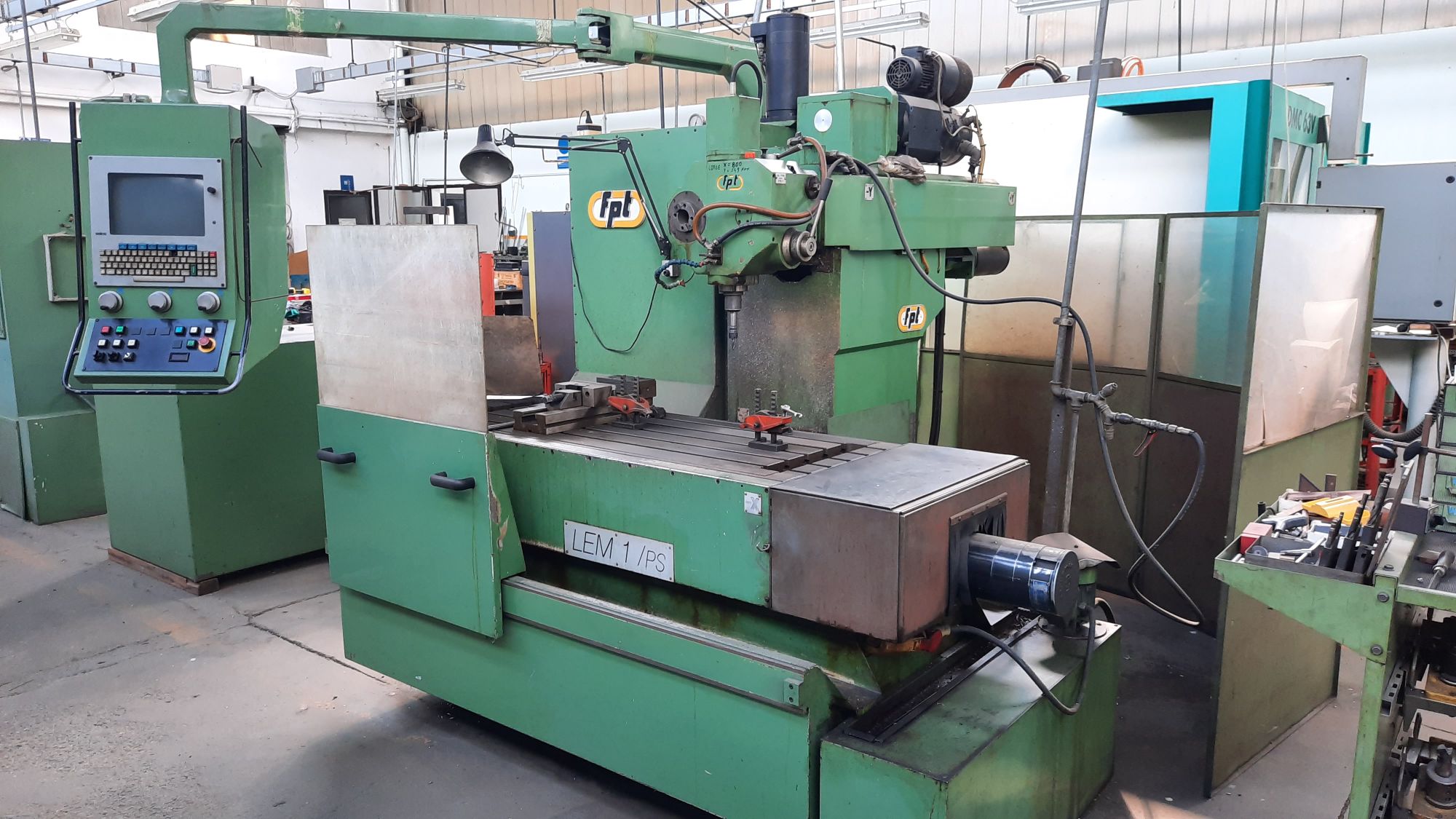 FRESA FPT LEM 1 PS CNC A BANCO FISSO USATA FRESATRICE GROSSO MACHINE TOOLS S.r.l. IVREA BUROLO MACCHINE UTENSILI USATE AA712 FRESA FPT LEM 1 PS CNC A BANCO FISSO USATA FRESATRICE GROSSO MACHINE TOOLS S.r.l. IVREA BUROLO MACCHINE UTENSILI USATE AA712