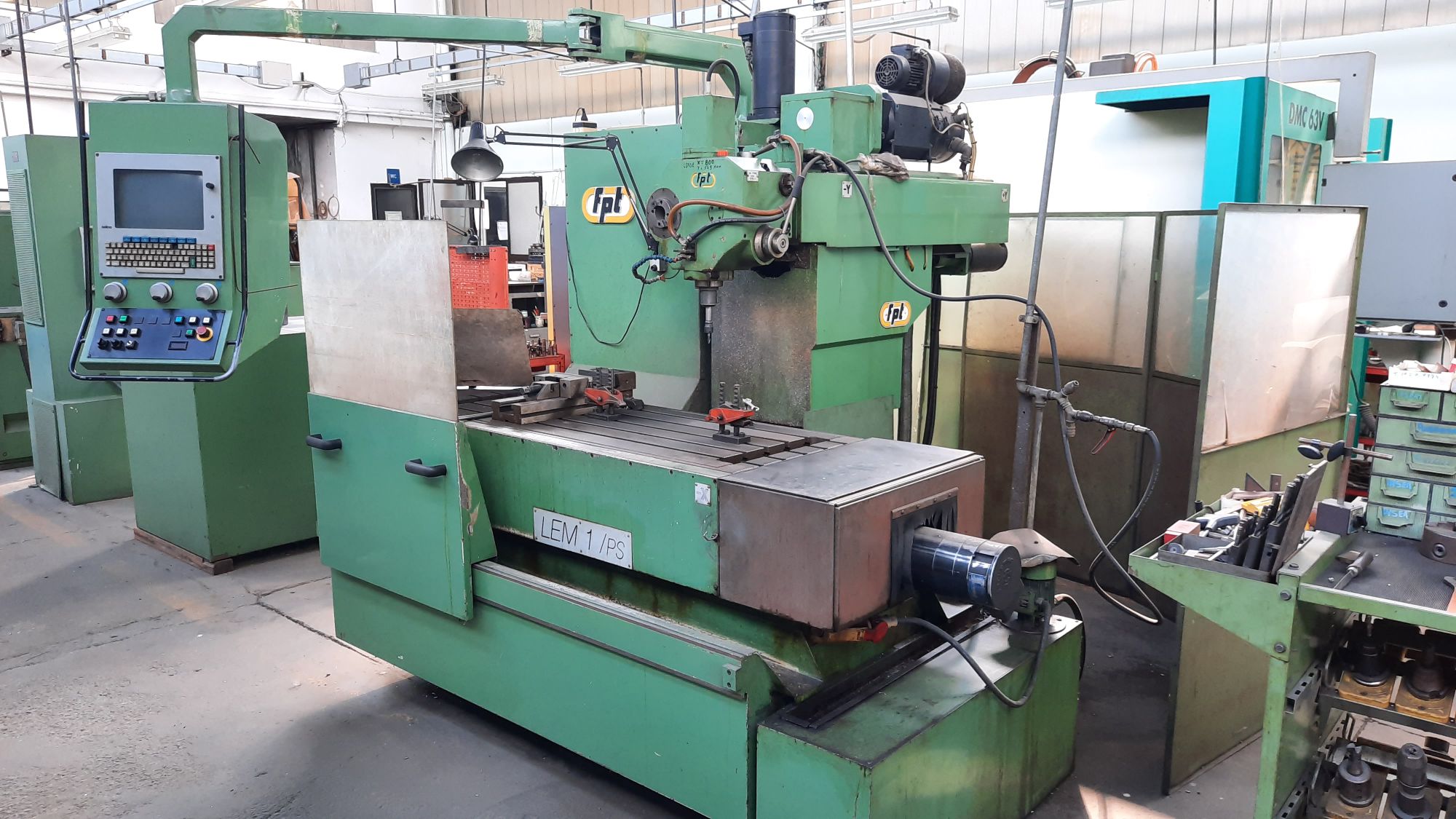 FRESA FPT LEM 1 PS CNC A BANCO FISSO USATA FRESATRICE GROSSO MACHINE TOOLS S.r.l. IVREA BUROLO MACCHINE UTENSILI USATE AA712 FRESA FPT LEM 1 PS CNC A BANCO FISSO USATA FRESATRICE GROSSO MACHINE TOOLS S.r.l. IVREA BUROLO MACCHINE UTENSILI USATE AA712